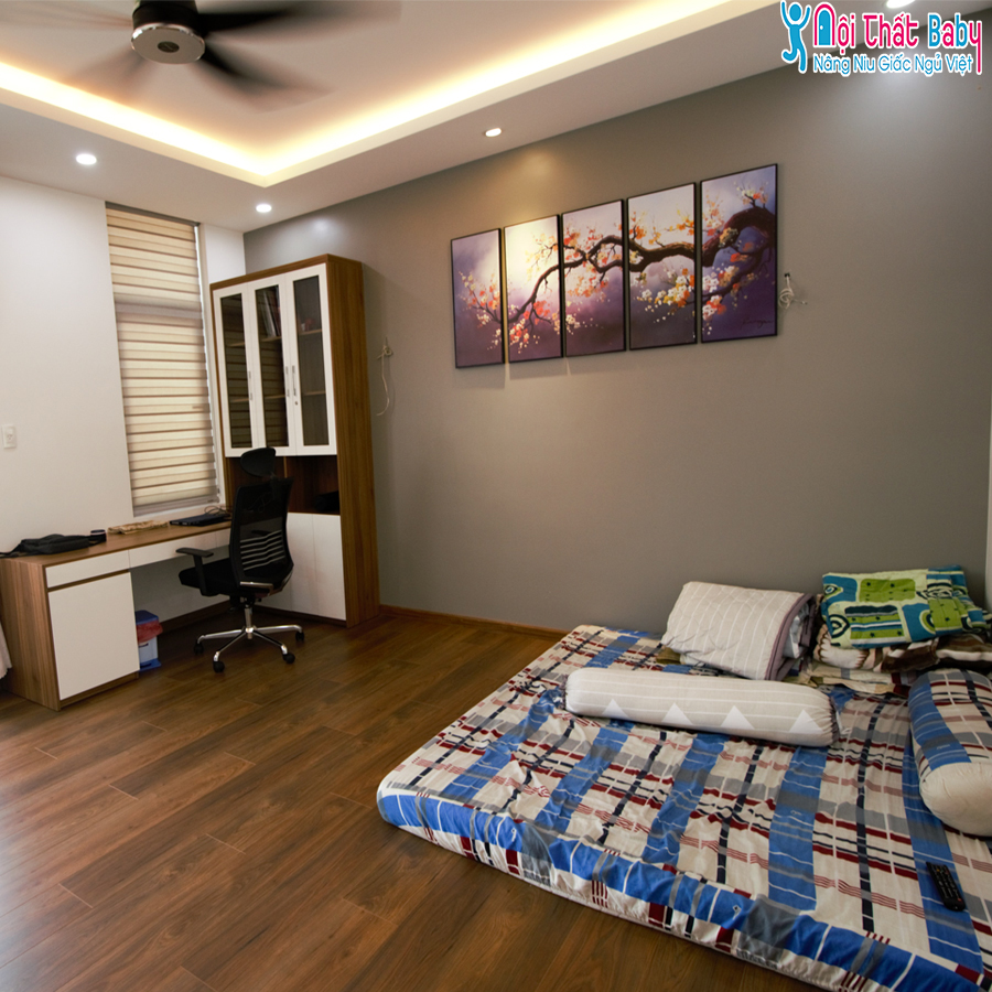 Hình ảnh thi công thực tế nội thất nguyên căn hiện đại nhà anh HIệp -Quận 12